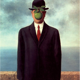 “The Son of Man" by René Magritte, 1964.