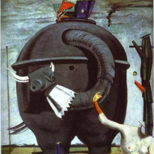 “The Elephant Celebes", by Max Ernst, 1921.
