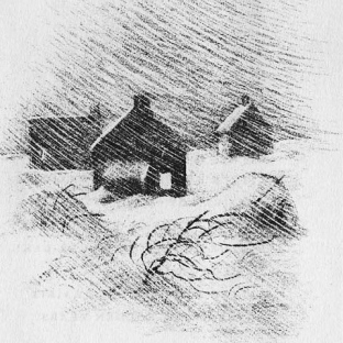 Illustration by Garth Williams in “the Long Winter”, by Laura Ingalls Wilder